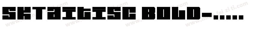 SKTaitiSC Bold字体转换